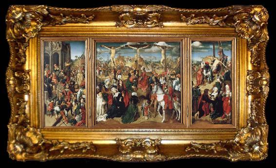 framed  unknow artist The Crucifixion,Christ Led from the Praetorium,the Descent from the Cross, ta009-2